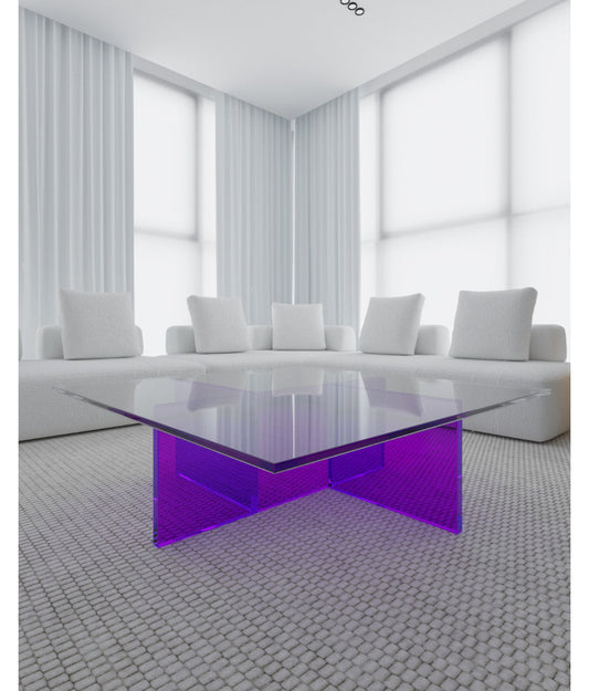Gusto Design Collection Sunny Coffee Table Purple