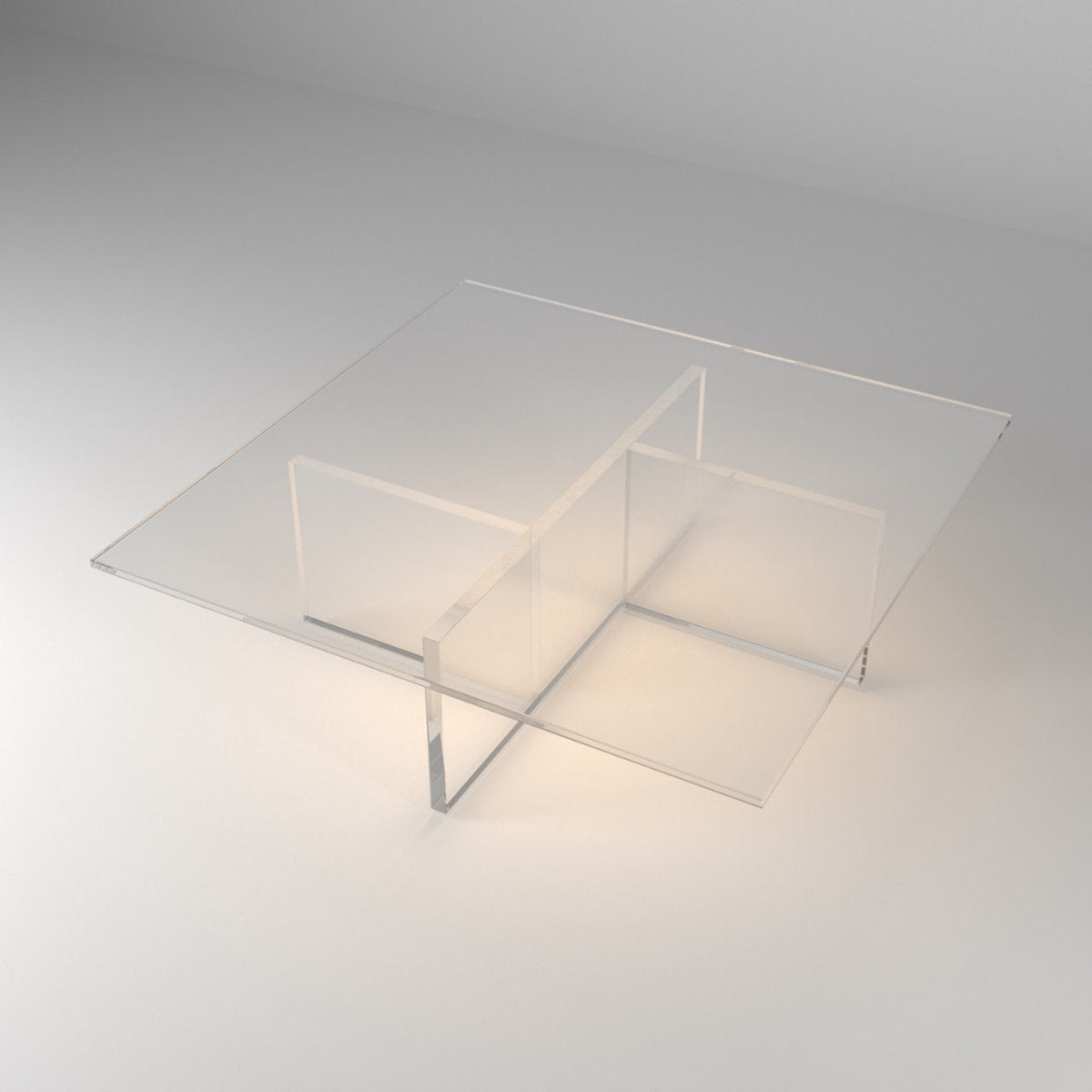 Gusto Design Collection Sunny Clear Coffee Table