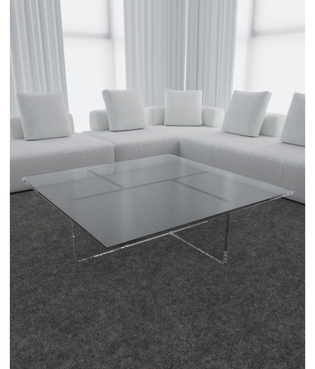 Gusto Design Collection Sunny Clear Coffee Table