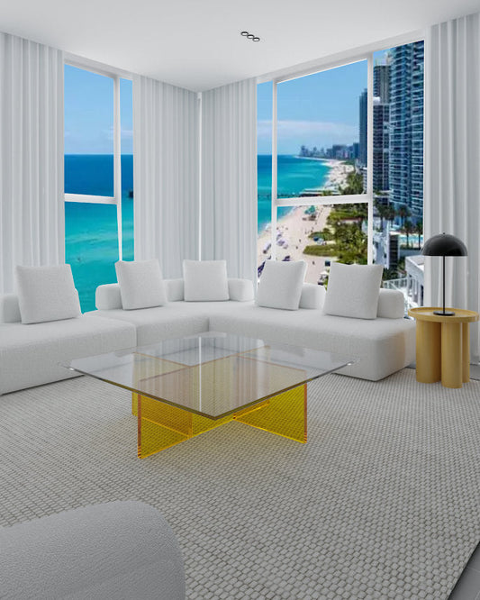 Gusto Design Collection Sunny Coffee Table Yellow