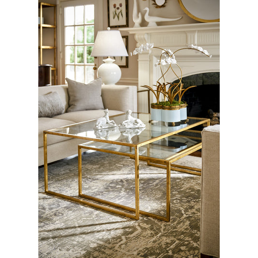 Glass Nesting Cocktail Table