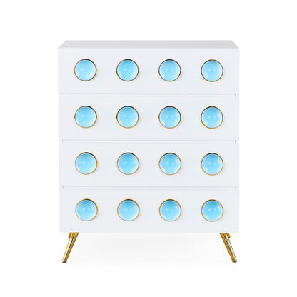 Jonathan Adler Globo Brass 4 Drawer Accent Chest