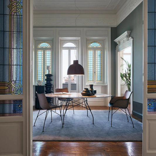 Glossy Oval Dining Table