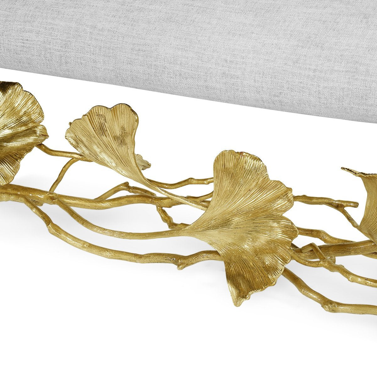 Golden Ginkgo Upholstered Bench