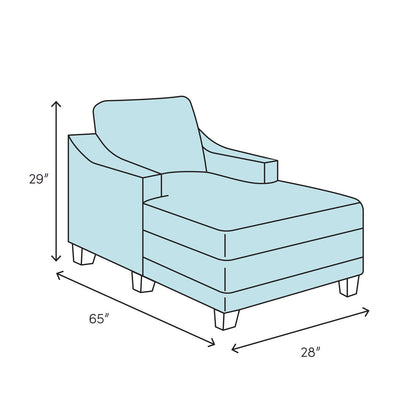 Haute House Home Gramercy Chaise Lounge