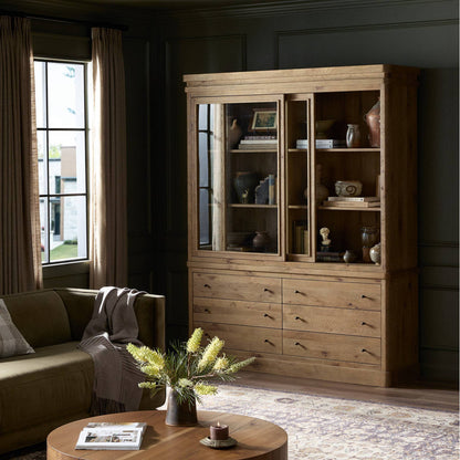 Four Hands Grand Cabinet Honey Brown Oak