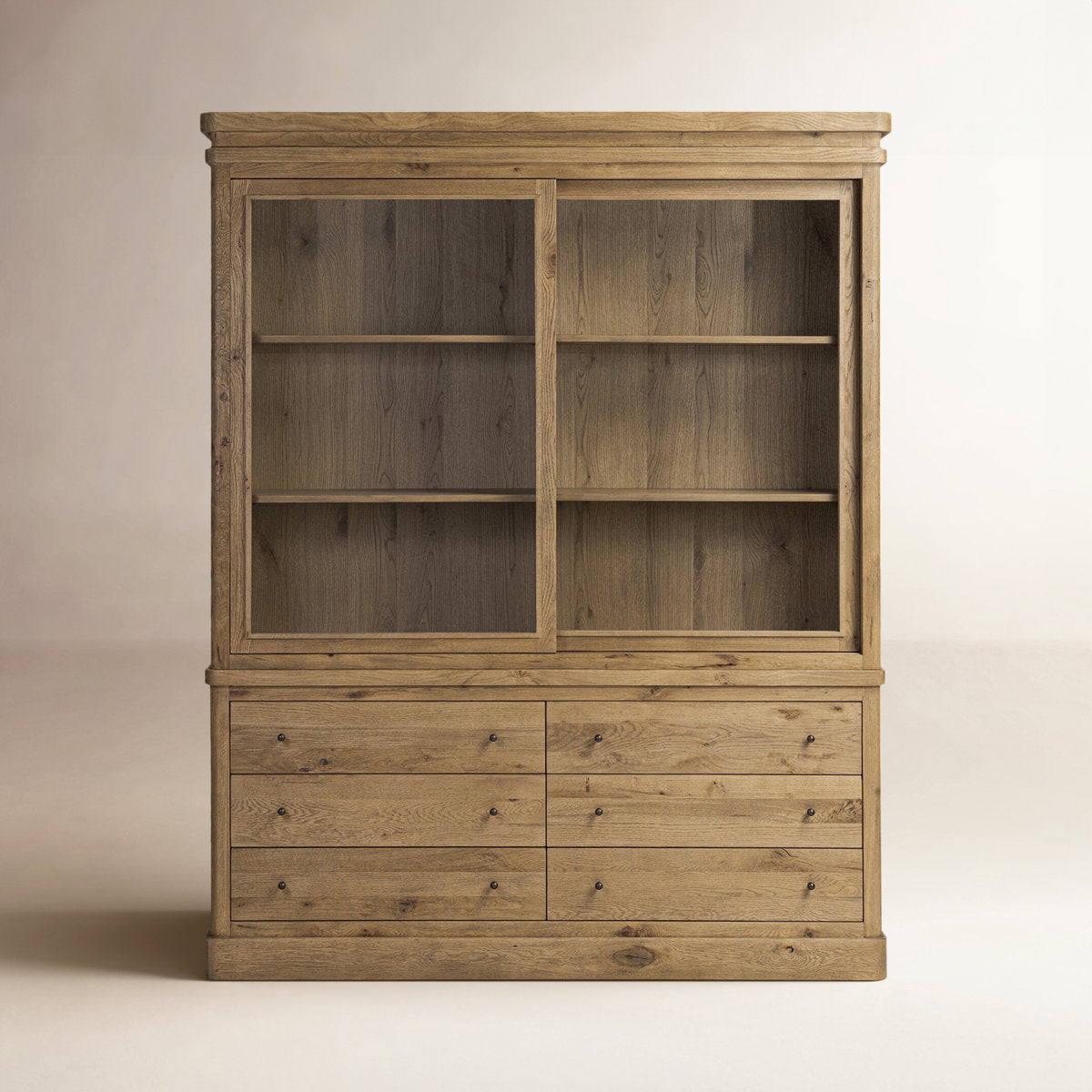 Four Hands Grand Cabinet Honey Brown Oak