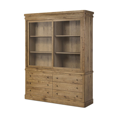 Four Hands Grand Cabinet Honey Brown Oak