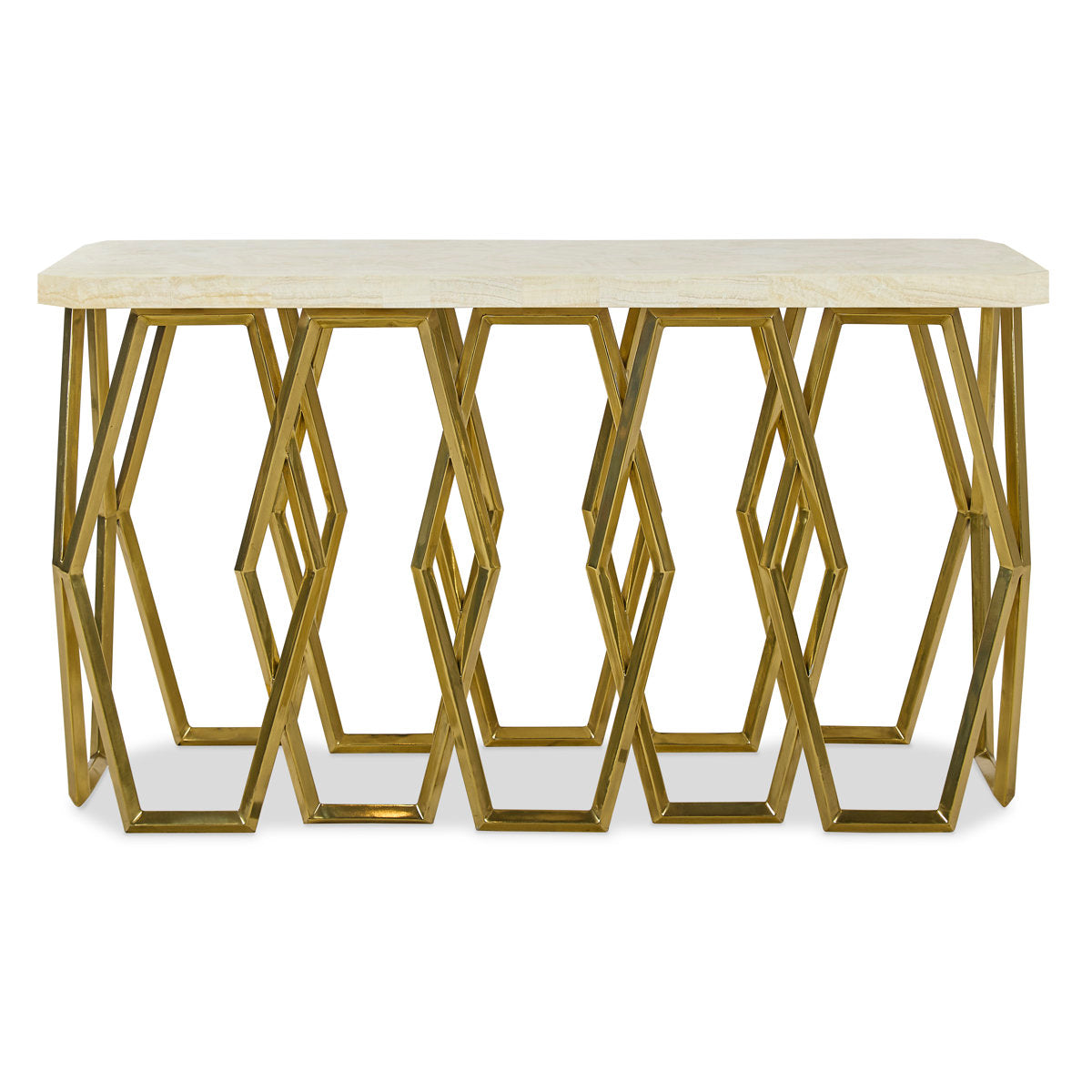 Grand Tour Furniture 66'' W Stone Console Table