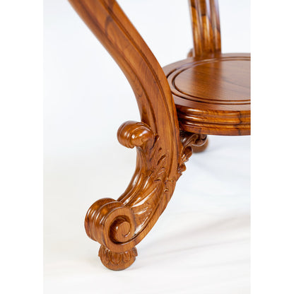 The Silver Teak 3 Legs Coffee Table With Storage