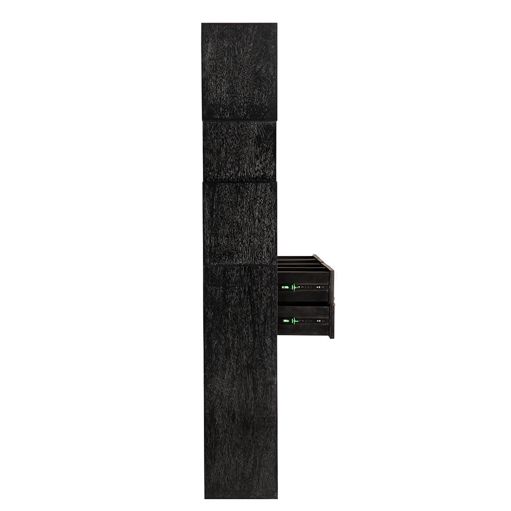 Grobius Bookcase, Hand Rubbed Black