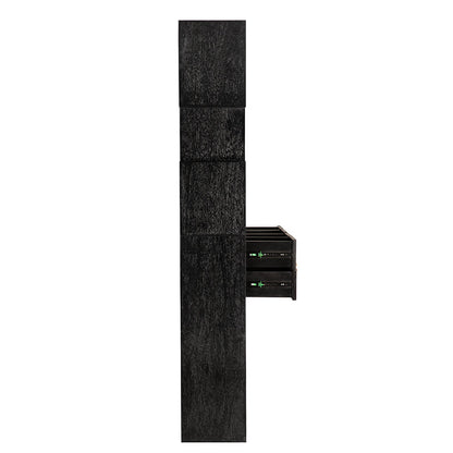 Grobius Bookcase, Hand Rubbed Black