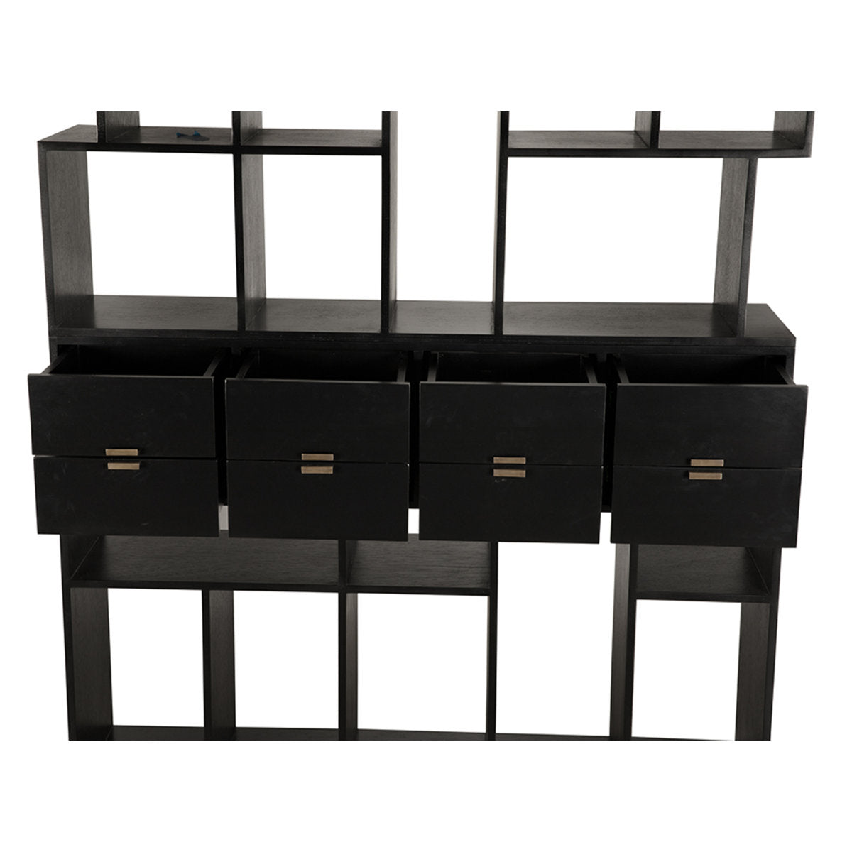 Grobius Bookcase, Hand Rubbed Black