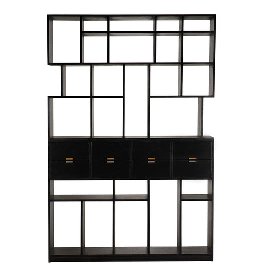 Grobius Bookcase, Hand Rubbed Black