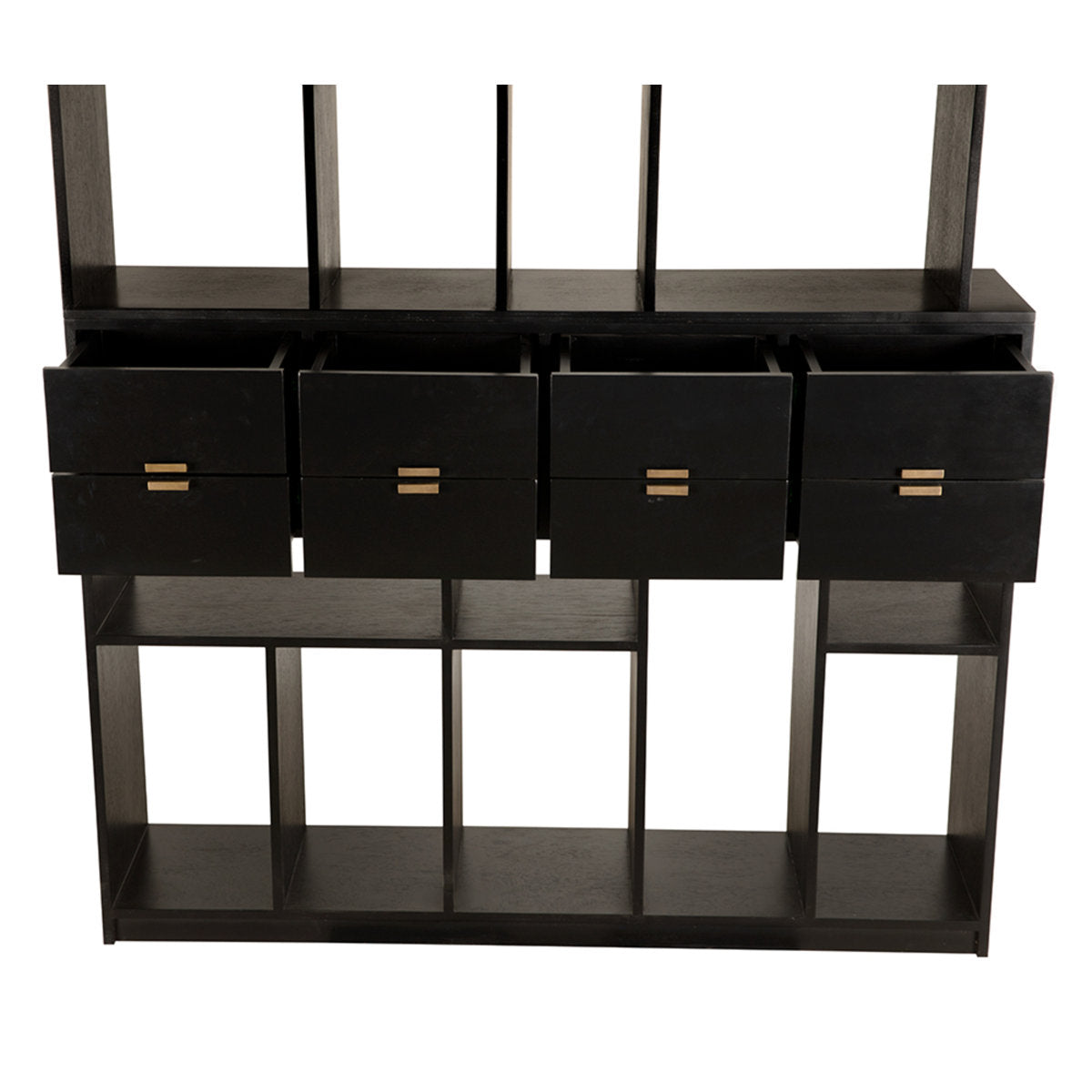 Grobius Bookcase, Hand Rubbed Black