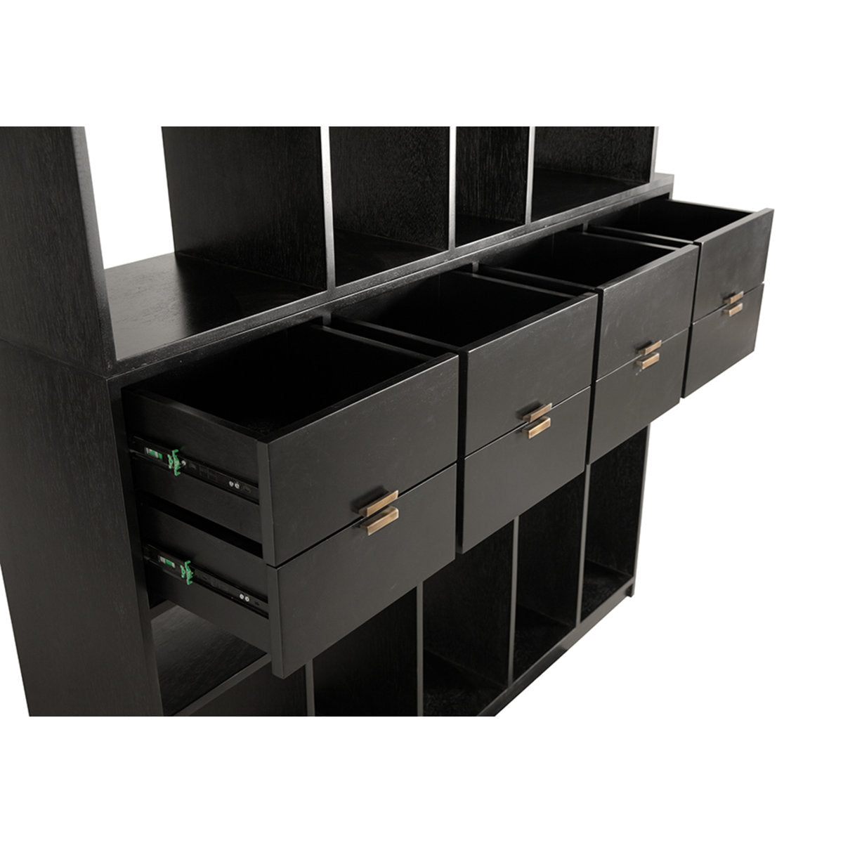 Grobius Bookcase, Hand Rubbed Black