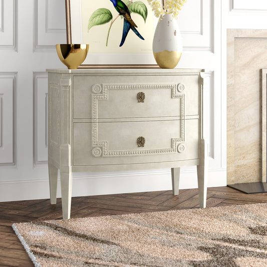 Modern History Home Gustavian 2 Drawer Chest