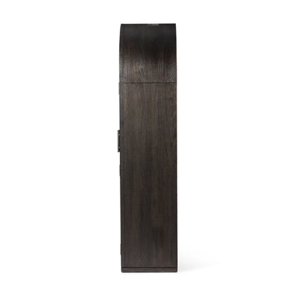 Four Hands Hepburn Cabinet Dark Anthracite Oak