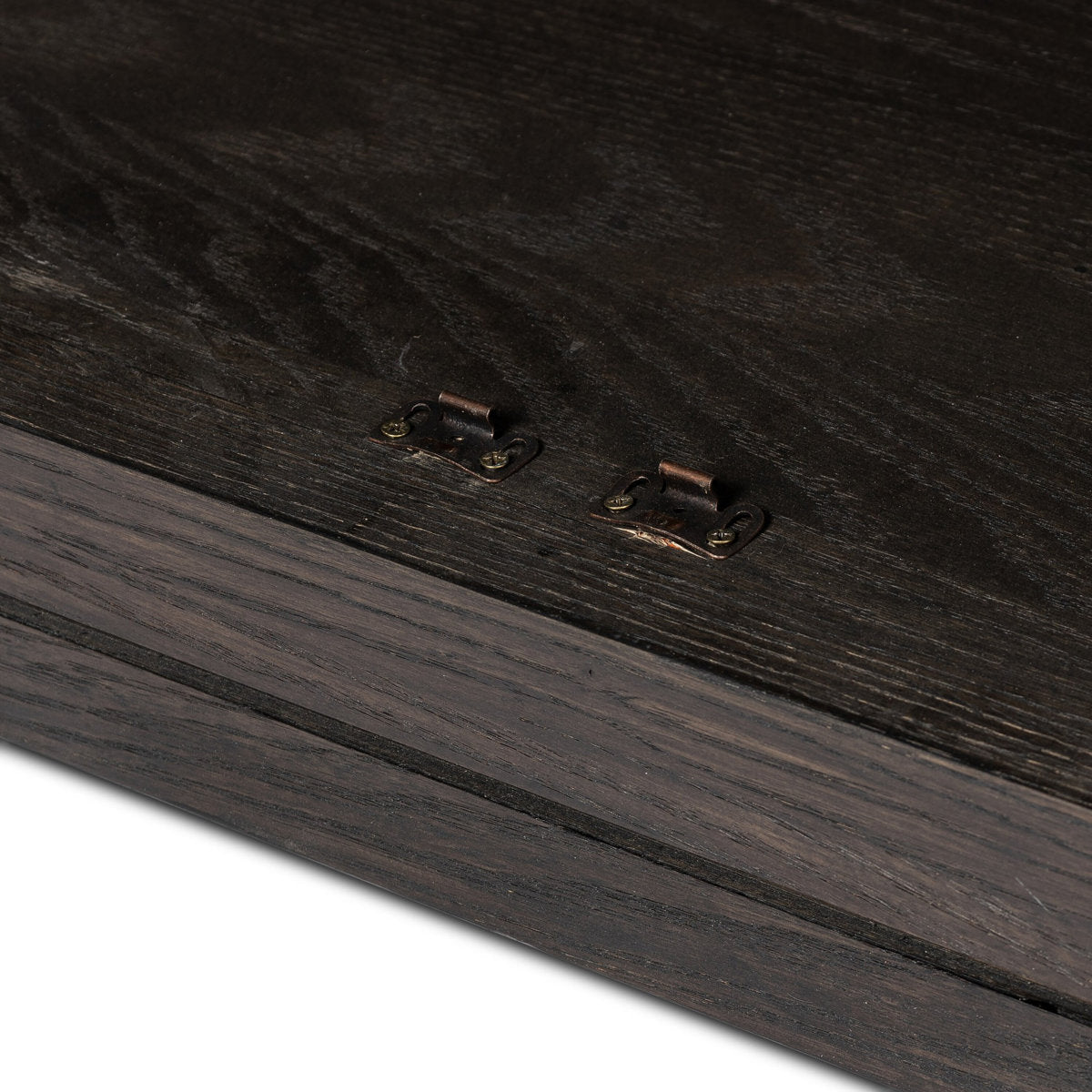 Four Hands Hepburn Cabinet Dark Anthracite Oak