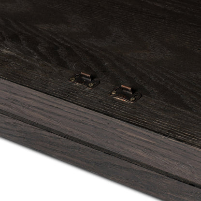 Four Hands Hepburn Cabinet Dark Anthracite Oak