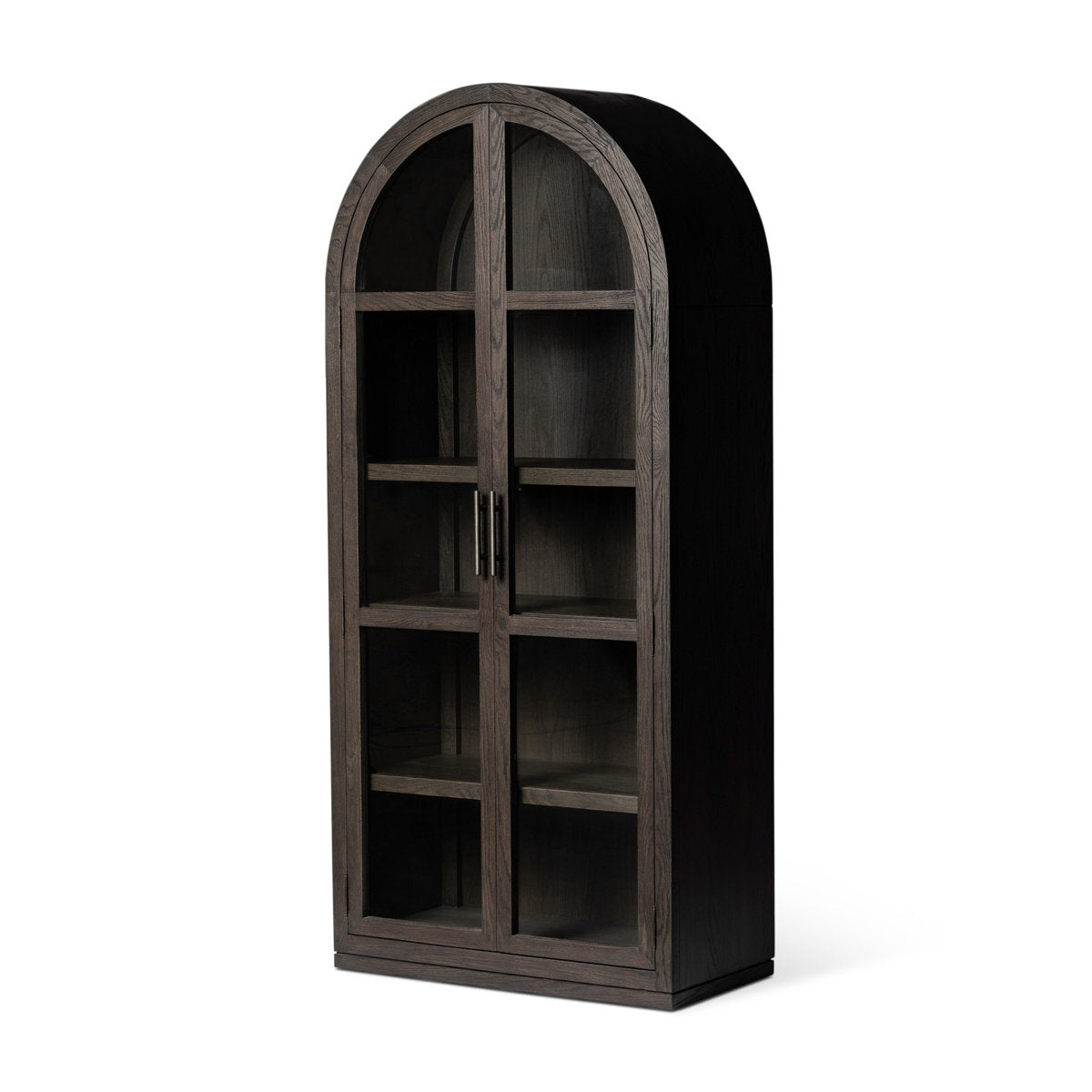 Four Hands Hepburn Cabinet Dark Anthracite Oak