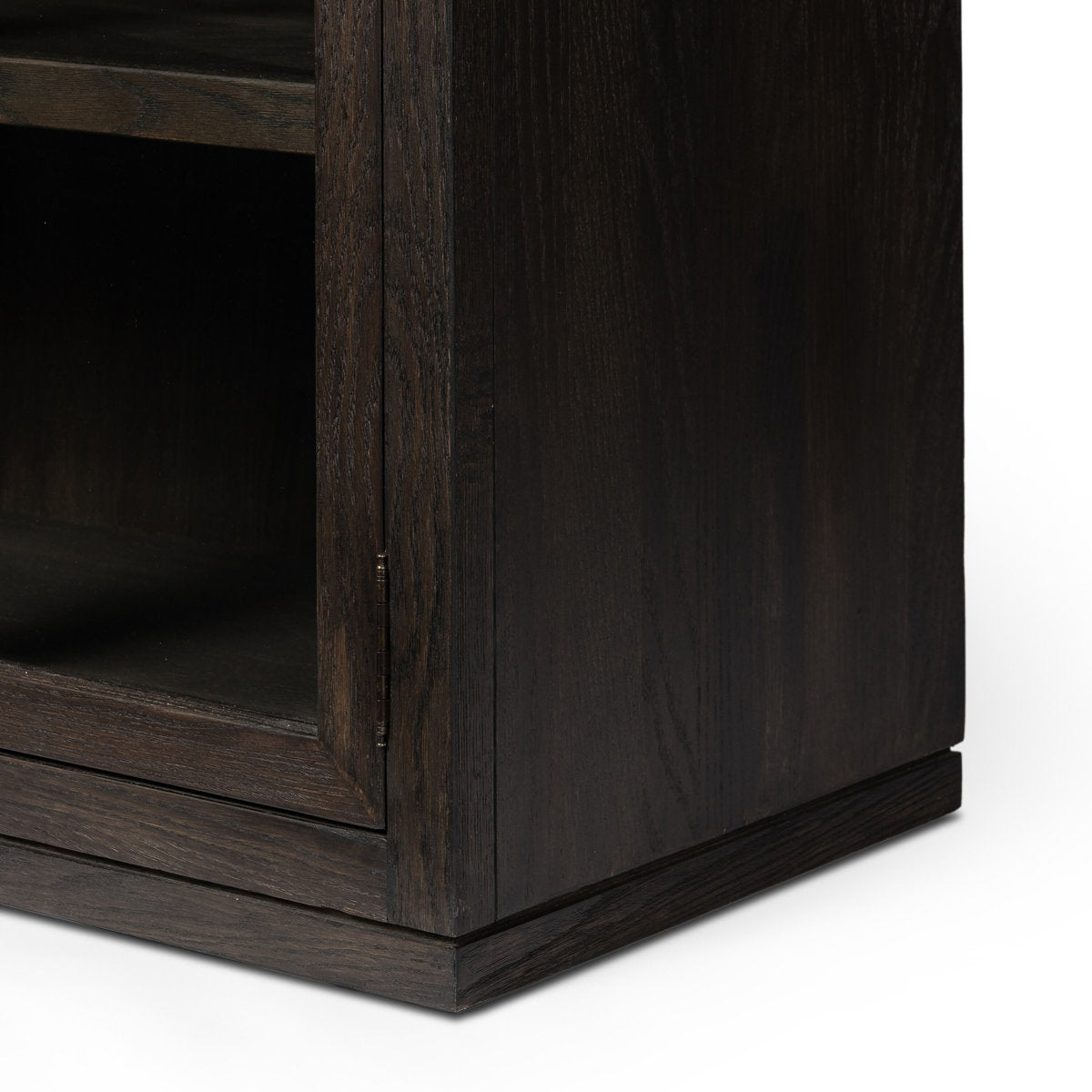 Four Hands Hepburn Cabinet Dark Anthracite Oak