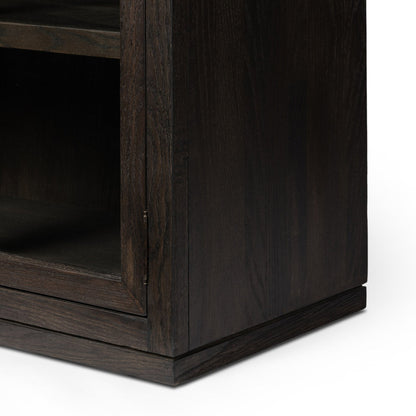 Four Hands Hepburn Cabinet Dark Anthracite Oak