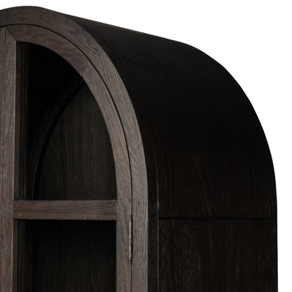 Four Hands Hepburn Cabinet Dark Anthracite Oak
