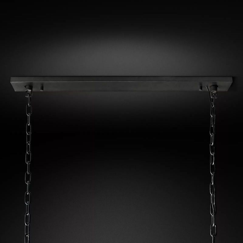 Harlow Calcite Rectangular Chandelier 74"