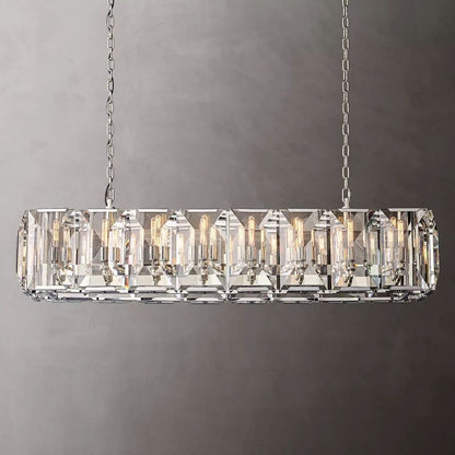 Harlow Crystal Rectangular Chandelier 54"