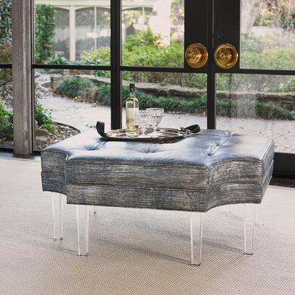 Ambella Harlow 44 Tufted Cocktail Ottoman