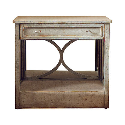 Habersham Harmony Floor Shelf End Table With Storage