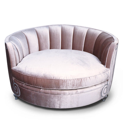 Haute House Home Harper 64 W Velvet Barrel Chair