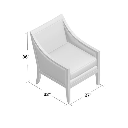 Harrington Armchair Chair with Ottoman
