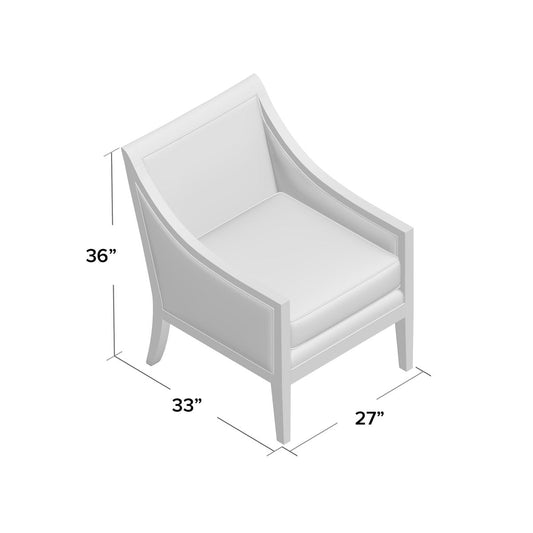 Harrington Armchair Chair with Ottoman