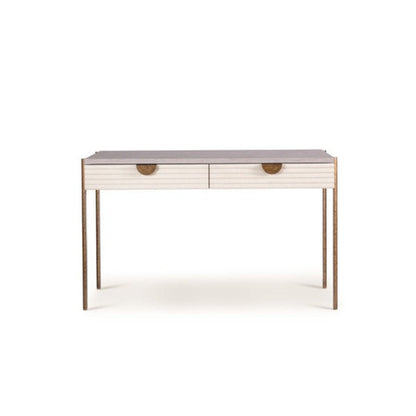 Mr Brown London Hartley Desk London Gray Fog
