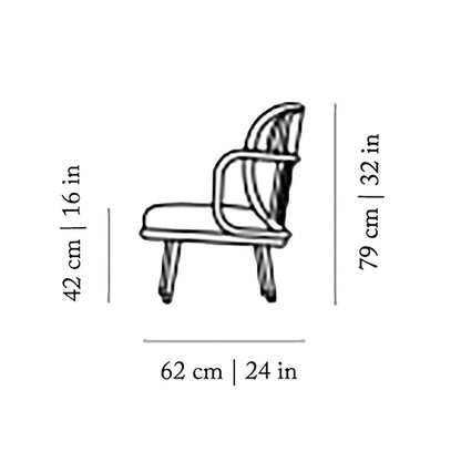 Havana Armchair Chair with Ottoman