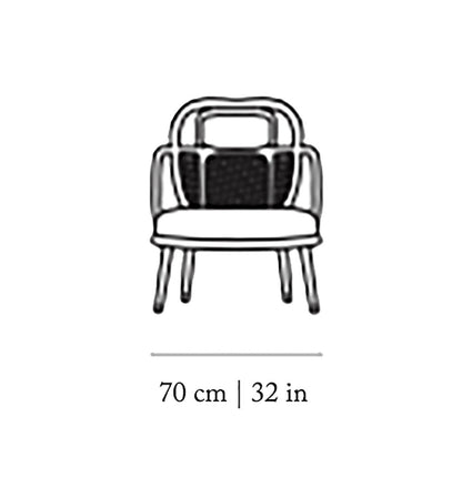 Havana Armchair Chair with Ottoman