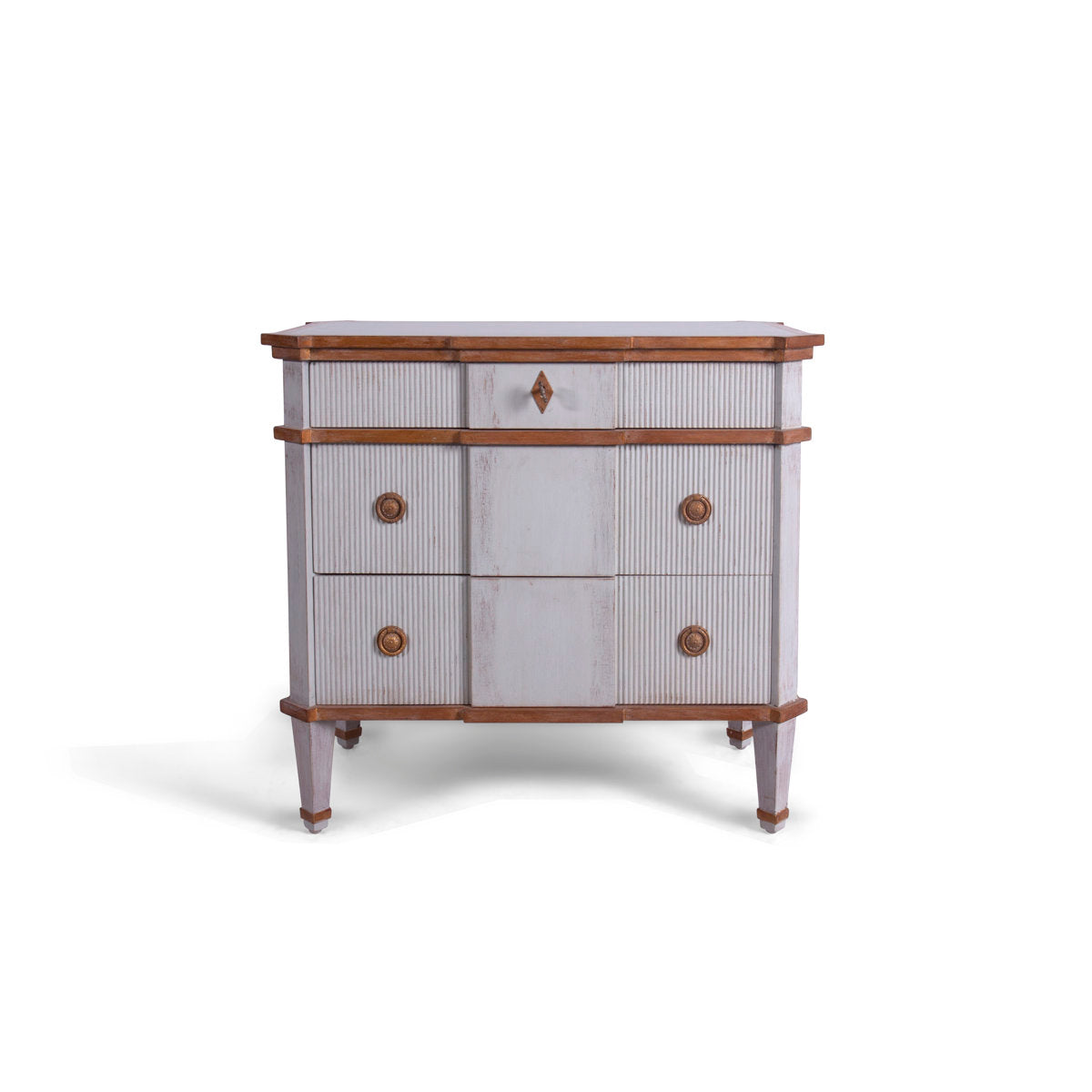 Hendric 3 - Drawer Solid Wood Nightstand