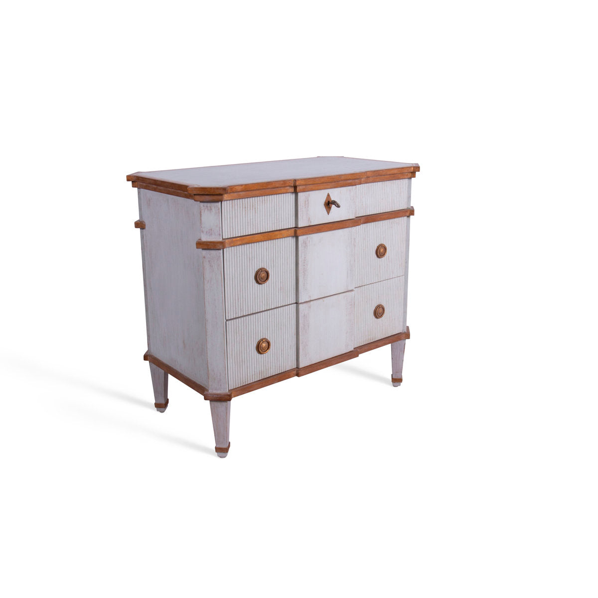 Hendric 3 - Drawer Solid Wood Nightstand
