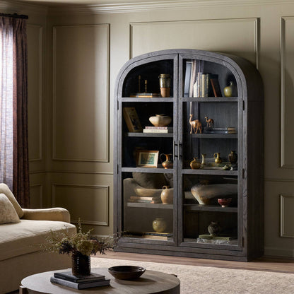 Hepburn Wide Cabinet-Dark Anthracite Oak