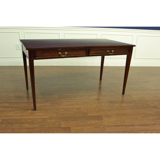 Leighton Hall Furniture Hepplewhite Manufactured Wood And Solid Wood Desk