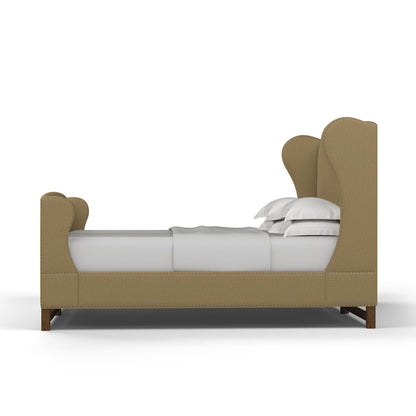 Herbert Upholstered Wingback Bed