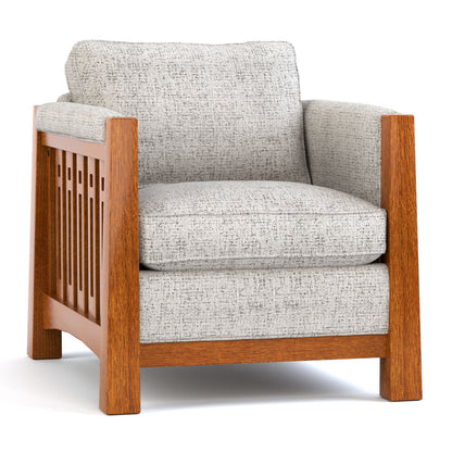 Highlands Armchair Chair with Ottoman