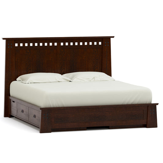 Highlands Bed - Low Footboard, Platform/Storage