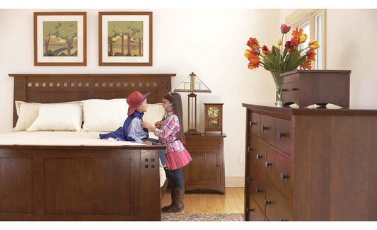 Highlands Solid Wood Low Profile Standard Bed