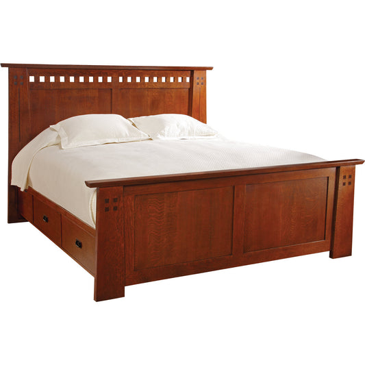Highlands Solid Wood Storage Platform Bed