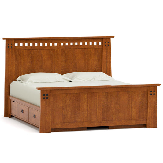 Highlands Solid Wood Storage Platform Bed