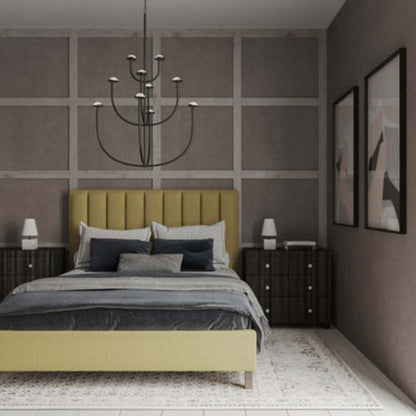 Tandem Arbor Highline Vertical Channel Panel Upholstered Bed