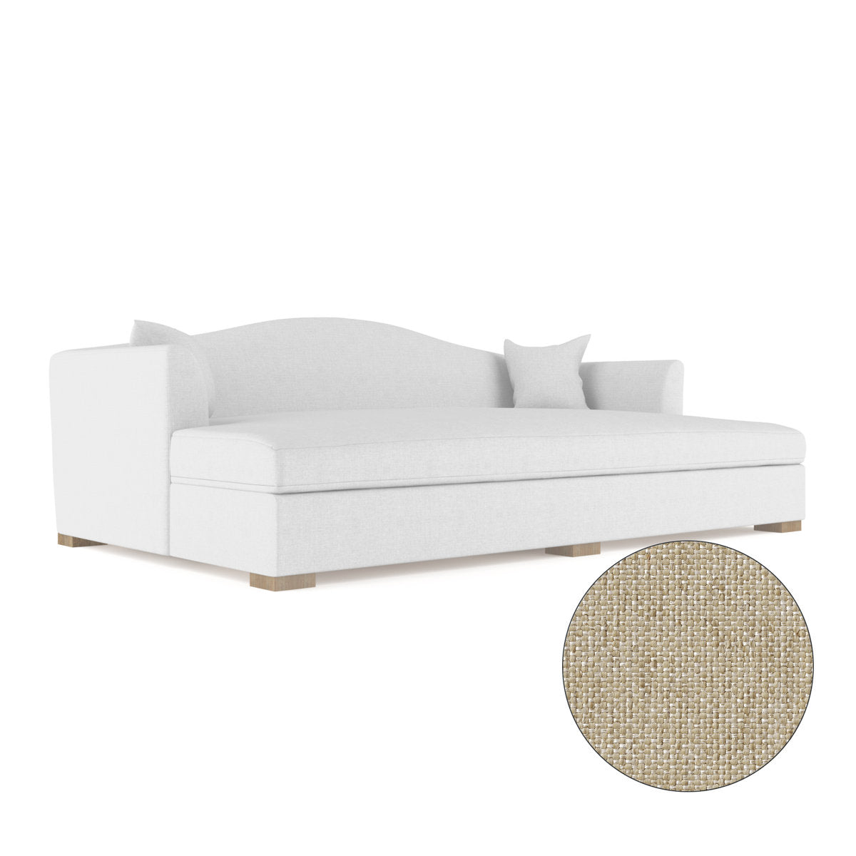 Horatio Camelback Taper Curved-Arm Daybed